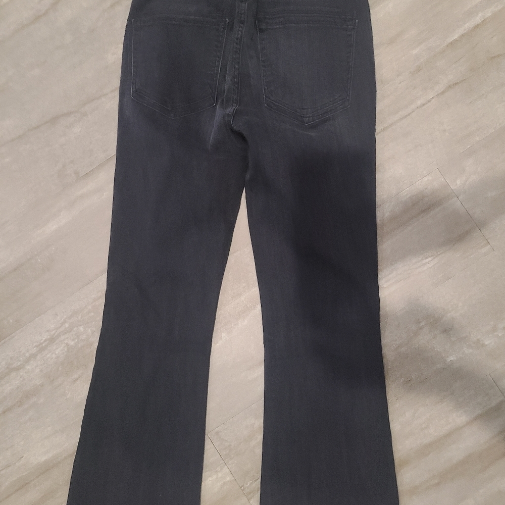 Good American Good Flare Raw Hem Jeans